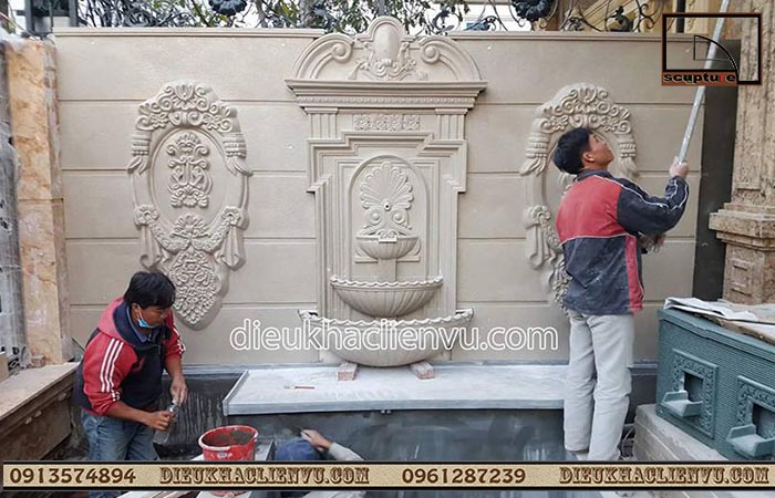 Tư vấn thiết kế, thi công trang trí với phù điêu châu Âu